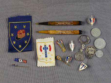 2gm - reconstitution - lot d'insignes tissus , 