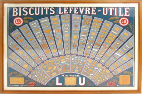 LU / Lefèvre-Utile : Panonceau lithographié 