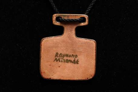 MIRANDE Raymond (1932-1997) - Pendentif en cuivre 