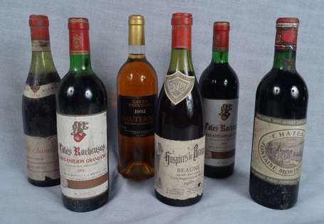 6 bts de vins : 1 bt Gevrey-Chambertin Charles 