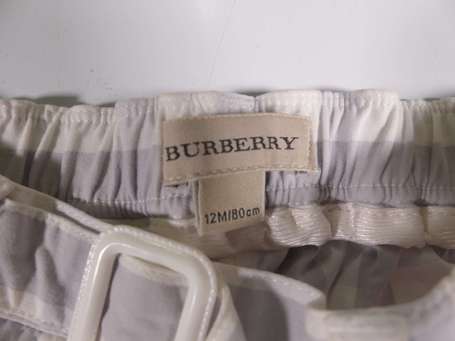 BURBERRY - Pantalon en coton à motifs tartan, la 