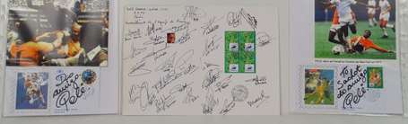 Ensemble d'autographes de Footballeurs en grande 