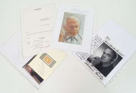 Ensemble d'autographes, Albert de Monaco sur 