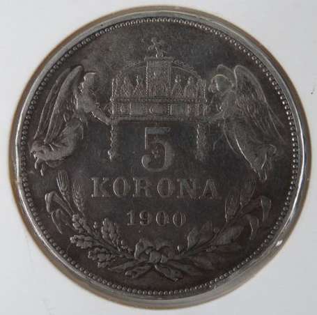 Hongrie. 1 pièce de 5 korona en argent Franz 