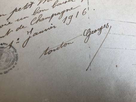 Correspondance du peintre Georges ROUSSIN pour la 