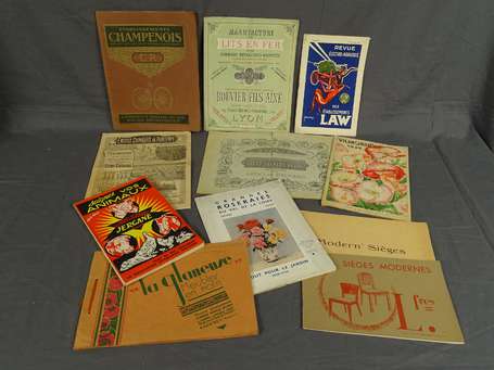 Catalogues anciens - lot de 10 Catalogues 