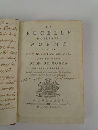 [VOLTAIRE] - La pucelle d'Orléans, poème divisé en