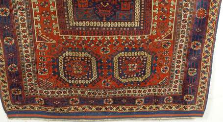 Tapis Kazak (chaîne, trame et velours en laine), 