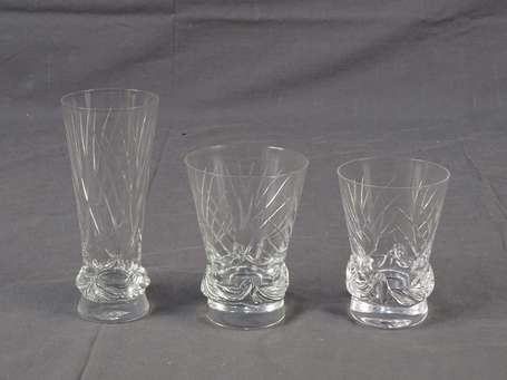 DAUM - Modèle Sorcy - Six verres à eau, neuf 