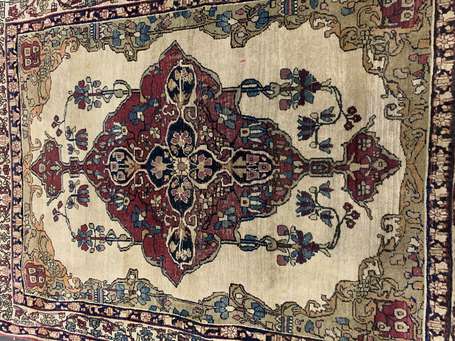 Tapis Kirman (chaîne et trame en coton, velours en