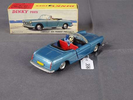 Dinky toys -  Peugeot 404 cabriolet, couleur bleu 