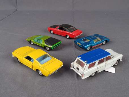 Dinky toys - 5 véhicules - Ford 40v, Opel Rekord, 