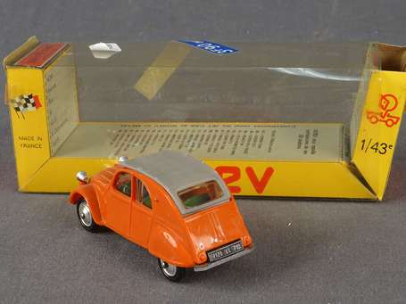 Norev ancien - Citroen 2Ch luxe, couleur orange, 