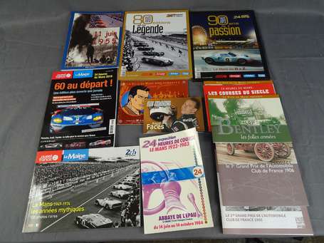 Doc 24 H du Mans - Lot de revues, livrets, livres 