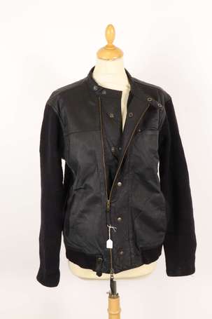 ARMANI Exchange - Blouson homme en cuir et laine 