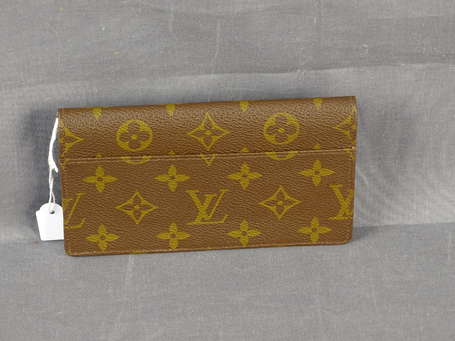 LOUIS VUITTON - Portefeuille en toile monogram à