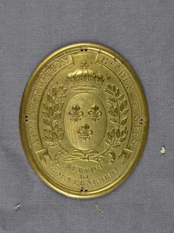 Plaque Royale - administration général des postes 