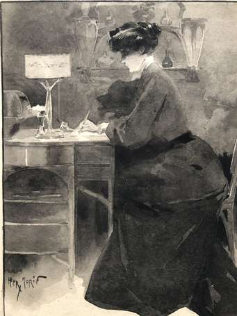 Henry MORIN ( 1873 - 1961 ) - Dessin à l'encre , 