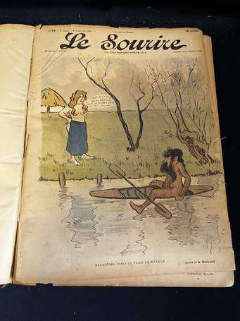 « Le Sourire » - Reliure 1900 du célèbre journal 