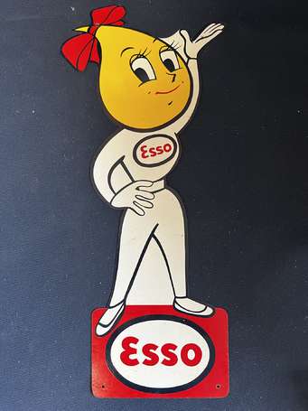 Automobile - ESSO - Tôle publicitaire 