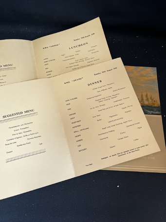 Menu - « CUNHARD WHITE STAR LINE » - 4 menus 