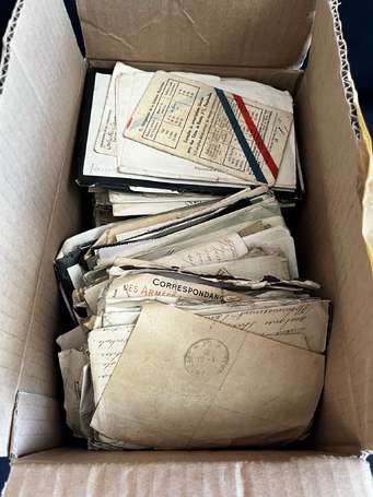 Militaria , WW1 - Un carton de correspondance de 