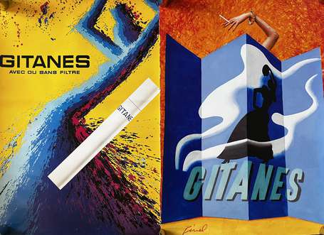 Tabac - « GITANES » - 2 affiches publicitaires et 