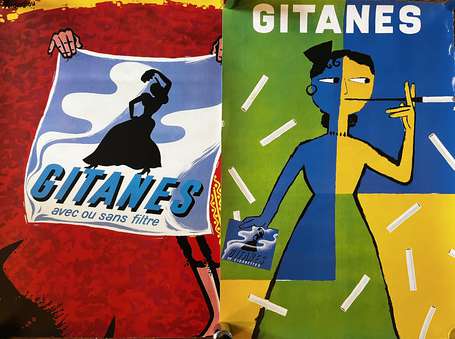 Tabac - « GITANES » - 2 affiches publicitaires et 