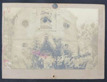 WW1 - Procession de la fête Dieu du 25 juin 1916 