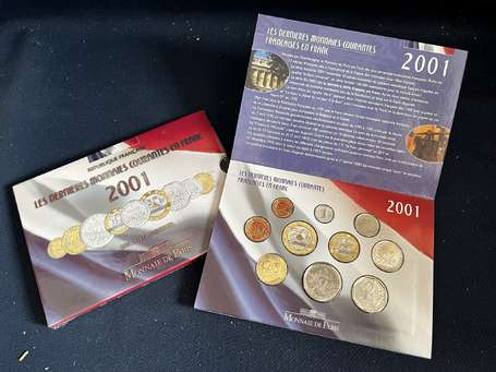 Monnaie - Coffret de la monnaie de paris BU 2001 ,