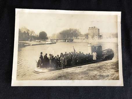 44 - Nantes - photo 1934 de l'arrivée du bateau 