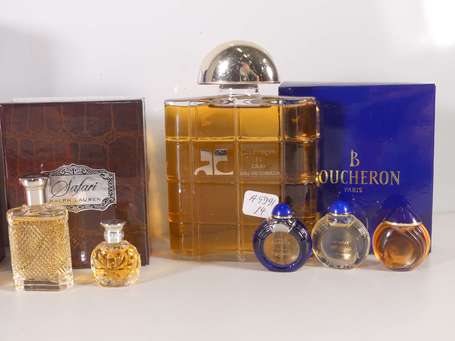 Lot de miniatures de parfum dont CARTIER, RALPH 