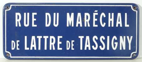 RUE DU MARÉCHAL DE LATTRE DE TASSIGNY : Plaque 