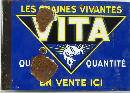 VITA « les Graines Vivantes » : Plaque émaillée 