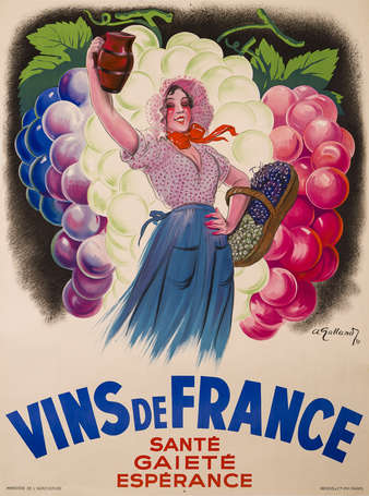 VINS DE FRANCE « Santé - Gaieté  - Espérance » : 