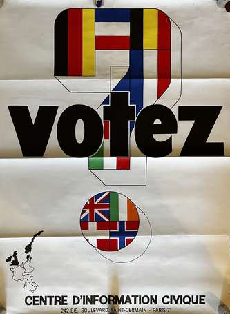 « Votez ? Centre d'information civique » - Affiche