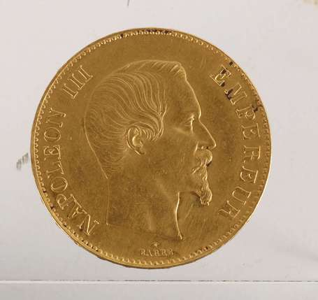 1 pièce 100 Francs or Napoléon III Empereur 1858 A