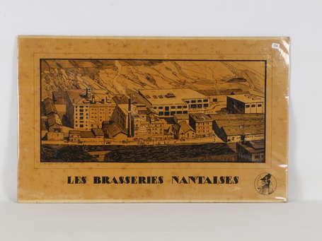 LES BRASSERIES NANTAISES : Panonceau lithographié 