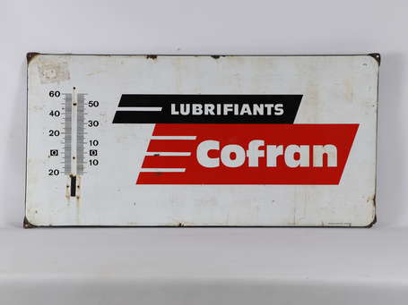 COFRANC Lubrifiant : Plaque thermomètre émaillée 