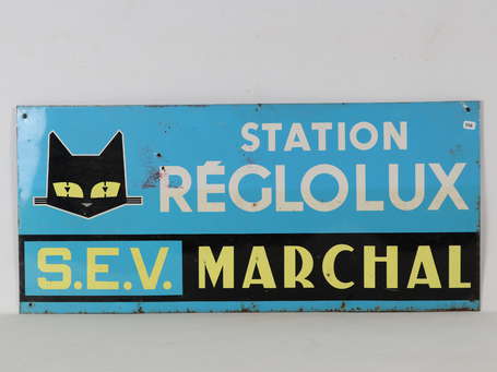 MARCHAL Station Réglolux : Bandeau en tôle. 71.4 x