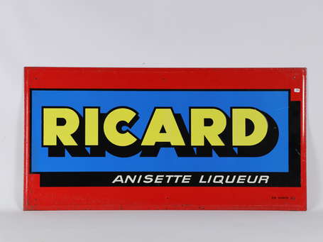 RICARD Anisette Liqueur : Bandeau en tôle embossée