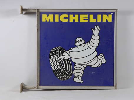 MICHELIN : Enseigne composée d'une Plaque émaillée