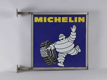 MICHELIN : Enseigne composée d'une Plaque émaillée