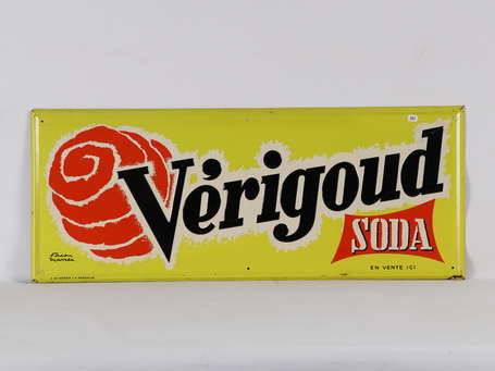 VERIGOUD Soda : Bandeau en tôle lithographiée 