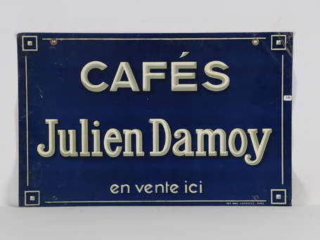 CAFÉS JULIEN DAMOY : Tôle lithographiée 