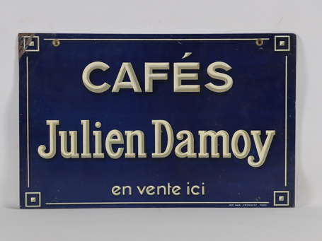 CAFÉS JULIEN DAMOY : Tôle lithographiée 