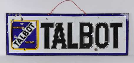 TALBOT Automobiles à Suresnes / Plaque émaillée 