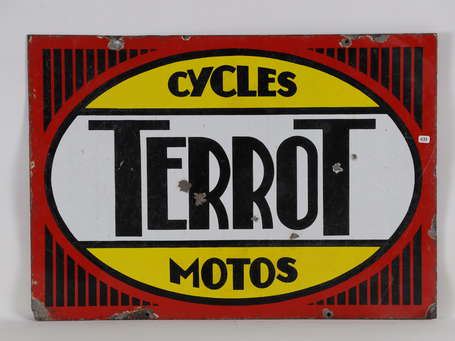 TERROT Cycles - Motos : Plaque émaillée 