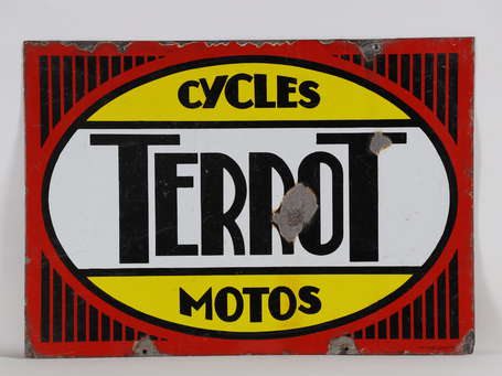 TERROT Cycles - Motos : Plaque émaillée 