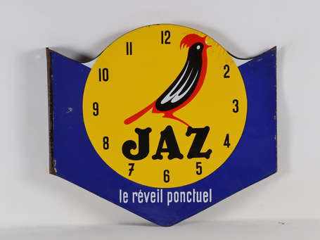 JAZ «Le Réveil Ponctuel » : Plaque émaillée 